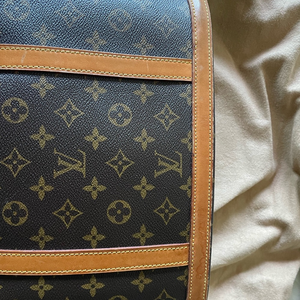 Authentic LOUIS VUITTON BABYLONE Shoulder Bag Monogram Leather Brown Nice Patina - Picture 7 of 12